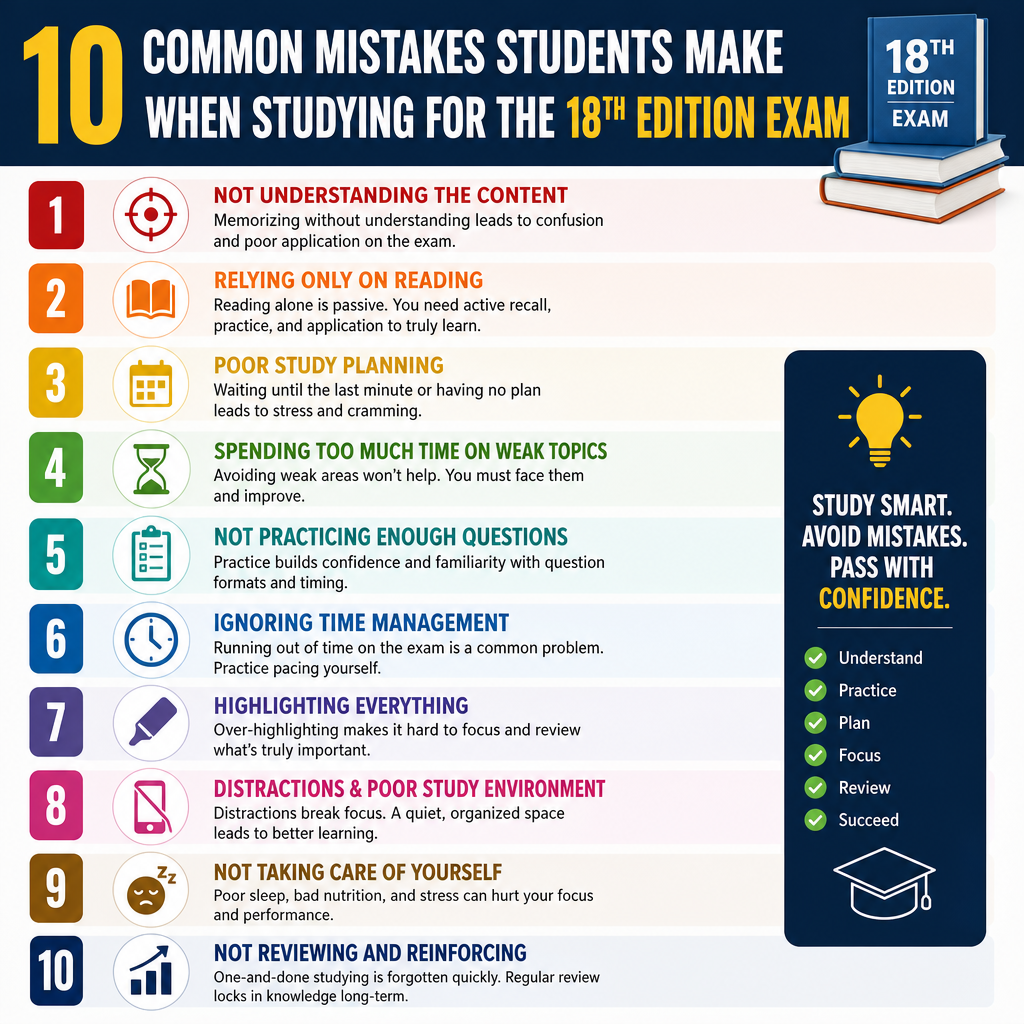 10 Common Mistakes Students Make When Studying for the 18th Edition Exam